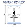 image:imageAvery Matte Clear Arched Labels Sure Feed Technology 475 x 35 40 Matte Clear Labels PrinttoTheEdge LaserInkjet Printable40 labels