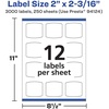 image:imageAvery Matte White Arched Square Labels Sure Feed Technology 2 x 2316 300 White Labels PrinttoTheEdge Permanent Adhesive LaserInkjet Printable3 000 labels