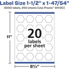image:imageAvery Matte White Hexagon Labels Sure Feed Technology 15 x 14754 500 White Labels PrinttoTheEdge Permanent Adhesive LaserInkjet Printable5 000 labels