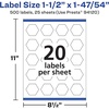 image:imageAvery Matte White Hexagon Labels Sure Feed Technology 15 x 14754 500 White Labels PrinttoTheEdge Permanent Adhesive LaserInkjet Printable500 labels