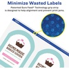 image:imageAvery Matte White Removable Arched Labels Sure Feed Technology PrinttoTheEdge 475 x 35 400 Removable Labels LaserInkjet Printable100 labels