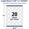 image:imageAvery Matte White Removable Hexagon Labels Sure Feed Technology PrinttoTheEdge 112 x 14754 300 Removable Labels LaserInkjet Printable300 labels