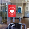 image:imageAvery Preprinted Wall Decals Mask Required Beyond This Point Safety Signs 7 x 10 Red Tear and Water Resistant 5 Removable Wall Signs 83177Mask Required