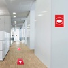 image:imageAvery Preprinted Wall Decals Mask Required Beyond This Point Safety Signs 7 x 10 Red Tear and Water Resistant 5 Removable Wall Signs 83177Mask Required
