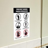 image:imageAvery Preprinted Wall Decals Mask Required Beyond This Point Safety Signs 7 x 10 Red Tear and Water Resistant 5 Removable Wall Signs 83177Prevent Germs