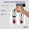 image:imageAvery Preprinted Wall Decals Mask Required Beyond This Point Safety Signs 7 x 10 Red Tear and Water Resistant 5 Removable Wall Signs 83177Prevent Germs