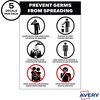 image:imageAvery Preprinted Wall Decals Mask Required Beyond This Point Safety Signs 7 x 10 Red Tear and Water Resistant 5 Removable Wall Signs 83177Prevent Germs