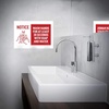 image:imageAvery Preprinted Wall Decals Mask Required Beyond This Point Safety Signs 7 x 10 Red Tear and Water Resistant 5 Removable Wall Signs 83177Wash Hands 20 Seconds