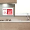 image:imageAvery Preprinted Wall Decals Mask Required Beyond This Point Safety Signs 7 x 10 Red Tear and Water Resistant 5 Removable Wall Signs 83177Wash Hands 20 Seconds