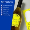 image:imageAvery Printable Arched Labels Sure Feed Technology 434 x 312 Neon Yellow Labels PrinttoTheEdge LaserInkjet Printable 40 Total Great for Shipping and Wine Bottles160 labels