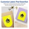 image:imageAvery Printable Arched Labels Sure Feed Technology 434 x 312 Neon Yellow Labels PrinttoTheEdge LaserInkjet Printable 40 Total Great for Shipping and Wine Bottles40 labels