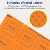 image:imageAvery Printable Arched Square Labels Sure Feed Technology 2 x 2316 Bright Orange Labels PrinttoTheEdge LaserInkjet Printable 240 Total Great for Cosmetics and Soaps