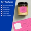image:imageAvery Printable Arched Square Labels Sure Feed Technology 2 x 2316 Bright Pink Labels PrintToTheEdge LaserInkjet Printable 240 Total Great for Cosmetics and Soaps