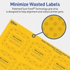 image:imageAvery Printable Arched Square Labels Sure Feed Technology 2 x 2316 Bright Yellow Labels PrinttoTheEdge LaserInkjet Printable 240 Total Great for Cosmetics and Soaps