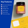 image:imageAvery Printable Arched Square Labels Sure Feed Technology 2 x 2316 Bright Yellow Labels PrinttoTheEdge LaserInkjet Printable 240 Total Great for Cosmetics and Soaps