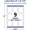 image:imageAvery Printable Durable White Arched Labels Sure Feed Technology 3 x 225 PrinttotheEdge Waterproof Labels Laser amp PigmentBased Inkjet Compatible 90 Total90 labels