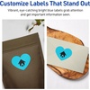 image:imageAvery Printable Heart Labels Sure Feed Technology 2932 x 12732 Bright Blue Labels PrinttoTheEdge LaserInkjet Printable 120 Total Great for Mailing Seals and Packaging240 labels