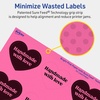 image:imageAvery Printable Heart Labels Sure Feed Technology 2932 x 12732 Bright Pink Labels PrinttoTheEdge LaserInkjet Printable 240 Total Great for Mailing Seals and Packaging960 labels