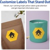 image:imageAvery Printable Hexagon Labels Sure Feed Technology 212 x 25764 Bright Yellow Labels PrinttoTheEdge LaserInkjet Printable 120 Total Great for Cosmetics and Jars60 labels
