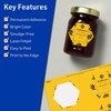 image:imageAvery Printable Hexagon Labels Sure Feed Technology 212 x 25764 Bright Yellow Labels PrinttoTheEdge LaserInkjet Printable 120 Total Great for Cosmetics and Jars120 labels
