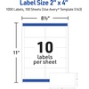 image:imageAvery Printable Shipping Labels with Sure Feed 2 x 4 Customizable Stickers White 5000 Blank Mailing Labels Great for Mailing Shipping and More 5Pack of 5163