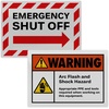 image:imageAvery Printable Warning Signs 35 x 5 WaterChemical Resistant 60 Removable Labels 61514Silver
