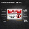 image:imageAvery Printable Warning Signs 35 x 5 WaterChemical Resistant 60 Removable Labels 61514Silver