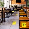 image:imageAvery Social Distancing Signs Keep 1 Seat Apart Yellow Surface Safe 4 x 6 10 Removable Decals 83073