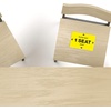 image:imageAvery Social Distancing Signs Keep 1 Seat Apart Yellow Surface Safe 4 x 6 10 Removable Decals 83073