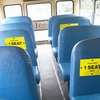 image:imageAvery Social Distancing Signs Keep 1 Seat Apart Yellow Surface Safe 4 x 6 10 Removable Decals 83073