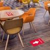image:imageAvery Social Distancing Signs Table Closed Red Surface Safe ID 4 x 6 10 Removable Decals 83077