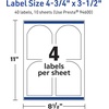 image:imageAvery TrueBlock Matte White Arched Labels Sure Feed Technology 475 x 35 200 Matte White Labels PrinttoTheEdge LaserInkjet Printable Great for Packaging and Product Merchandising40 labels