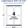 image:imageAvery TrueBlock Matte White Arched Labels Sure Feed Technology 475 x 35 200 Matte White Labels PrinttoTheEdge LaserInkjet Printable Great for Packaging and Product Merchandising200 labels