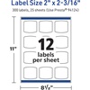 image:imageAvery TrueBlock Matte White Arched Square Labels Sure Feed Technology 2 x 2316 120 Matte White Labels PrinttoTheEdge LaserInkjet Printable Great for Packaging and Product Merchandising300 labels