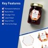 image:imageAvery TrueBlock Matte White Hexagon Labels Sure Feed Technology 212 x 25764 150 Matte White Labels PrinttoTheEdge LaserInkjet Printable Great for Packaging and Product Merchandising60 labels