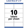 image:imageAvery Waterproof Labels with Ultrahold Adhesive 2 x 4 Case of 500 Labels for Laser Printers 15513
