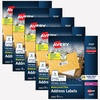 image:imageAvery Durable Waterproof Address Labels with Sure Feed Technology 1 x 258 White Laser amp PigmentInkjet Compatible 1500 Blank Labels per Pack 5Pack of 5520