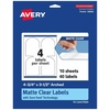 image:imageAvery Matte Clear Arched Labels Sure Feed Technology 475 x 35 40 Matte Clear Labels PrinttoTheEdge LaserInkjet Printable40 labels