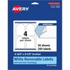 image:imageAvery Matte White Removable Arched Labels Sure Feed Technology PrinttoTheEdge 475 x 35 400 Removable Labels LaserInkjet Printable200 labels