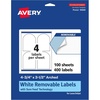 image:imageAvery Matte White Removable Arched Labels Sure Feed Technology PrinttoTheEdge 475 x 35 400 Removable Labels LaserInkjet Printable400 labels