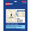 image:imageAvery Pearlized Ivory Arched Labels Sure Feed Technology PrinttoTheEdge 475 x 35 40 Pearlized Ivory Labels LaserInkjet Printable400 labels