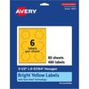 image:imageAvery Printable Hexagon Labels Sure Feed Technology 212 x 25764 Bright Yellow Labels PrinttoTheEdge LaserInkjet Printable 120 Total Great for Cosmetics and Jars480 labels