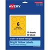 image:imageAvery Printable Hexagon Labels Sure Feed Technology 212 x 25764 Bright Yellow Labels PrinttoTheEdge LaserInkjet Printable 120 Total Great for Cosmetics and Jars60 labels