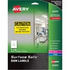 image:imageAvery Printable Warning Signs 7 x 10 WaterChemical Resistant 15 Removable Labels 61515