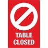 image:imageAvery Social Distancing Signs Table Closed Red Surface Safe ID 4 x 6 10 Removable Decals 83077