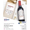 image:imageTextured White PrinttotheEdge Arched Labels 434x35in labels 40PK  2EA1