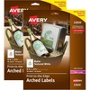 image:imageTextured White PrinttotheEdge Arched Labels 434x35in labels 40PK  2EA2
