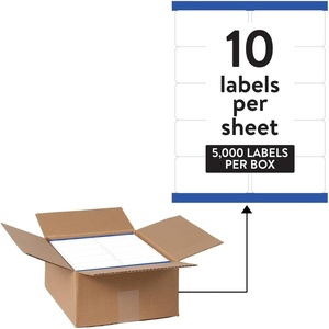 image:imageAvery Waterproof Labels with Ultrahold Adhesive 2 x 4 Case of 5000 Labels for Laser Printers 95523