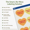 image:imageAvery Dissolvable Heart Labels Sure Feed Technology 2932 x 12732 Matte White PrinttoTheEdge LaserInkjet Printable 300 Labels Total60 labels