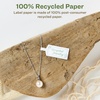 image:imageAvery EcoFriendly Matte White Recycled Barbell Labels 05 x 25 Matte White Labels Permanent Adhesive LaserInkjet Printable 450 Total5 X 25